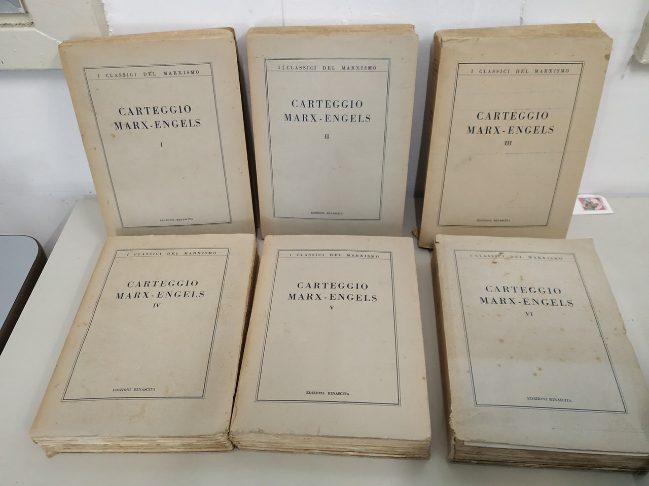 carteggio marx engels 6 voll. opera cpl. come nuovi | Immagine principale