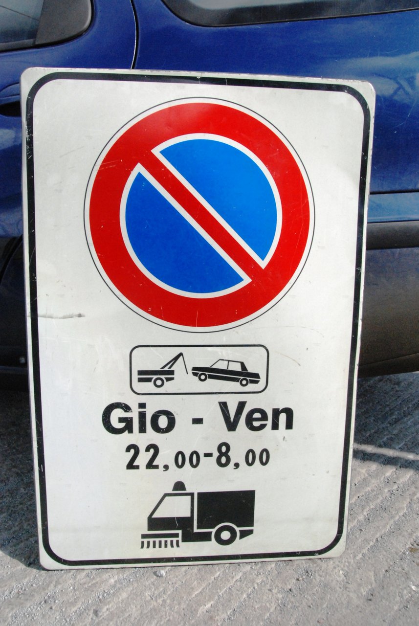 cartello segnale stradale divieto di sosta con rimozione 60 x … | Immagine principale