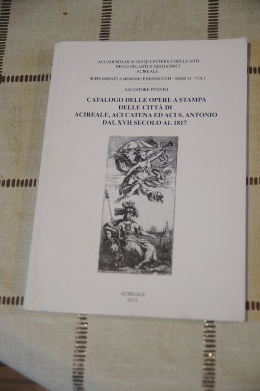 catalogo delle opere a stampa delle città di acireale acicatena …