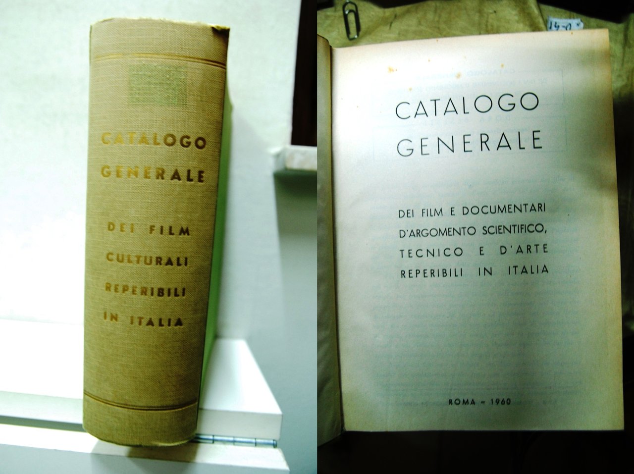 Catalogo Generale dei film culturali e documentari d'argomento scientifico tecnico … | Immagine principale