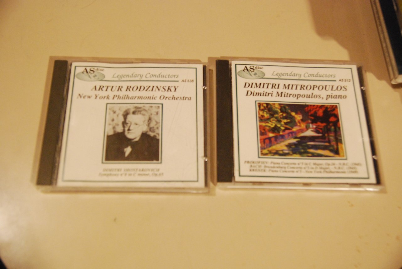 cd artur rodzinsky e dimitri mitropoulos PIANO NUOVI