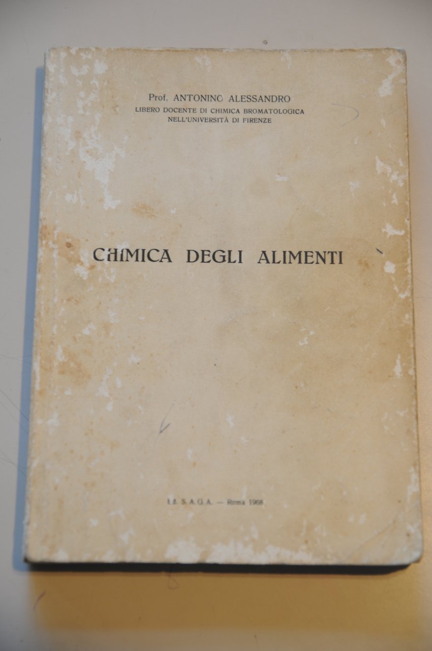 chimica degli alimenti (sottolineature a penna)