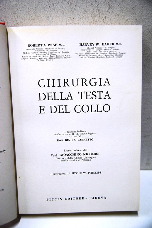 Chirurgia della Testa e del Collo (Chirurgia Operatoria)