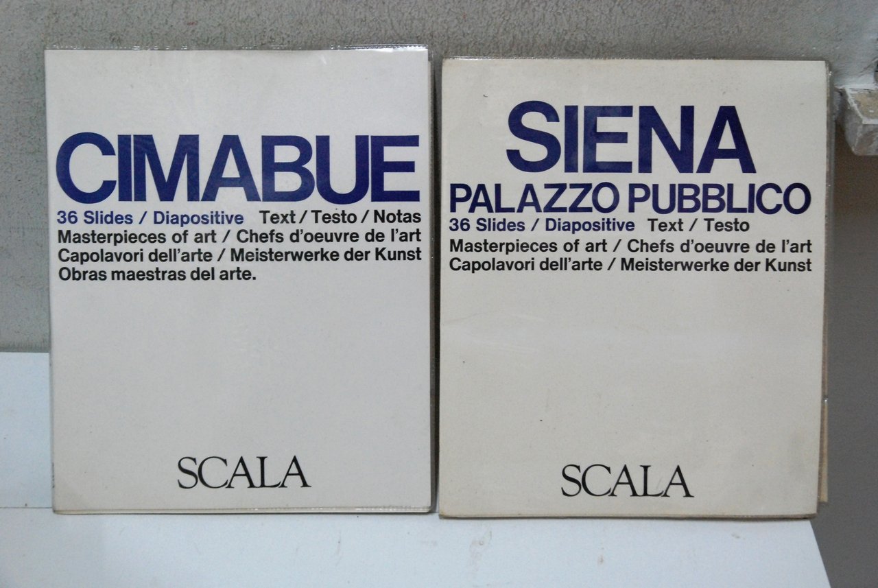 cimabue e siena palazzo pubblico 36 slides 2 voll. cpl. …