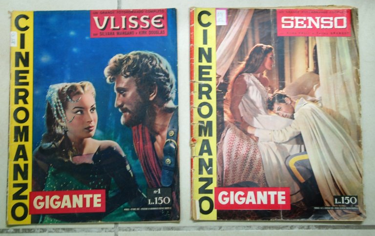 Cineromanzo Gigante Ulisse (silvana mangano, kirk douglas) + Senso (alida valli, farley granger)