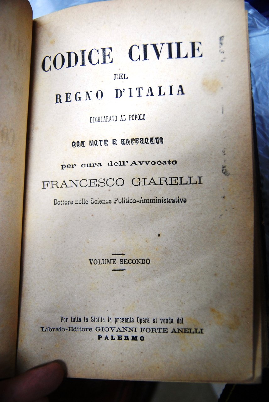 Codice civile del Regno d'Italia dichiarato dal popolo con note …