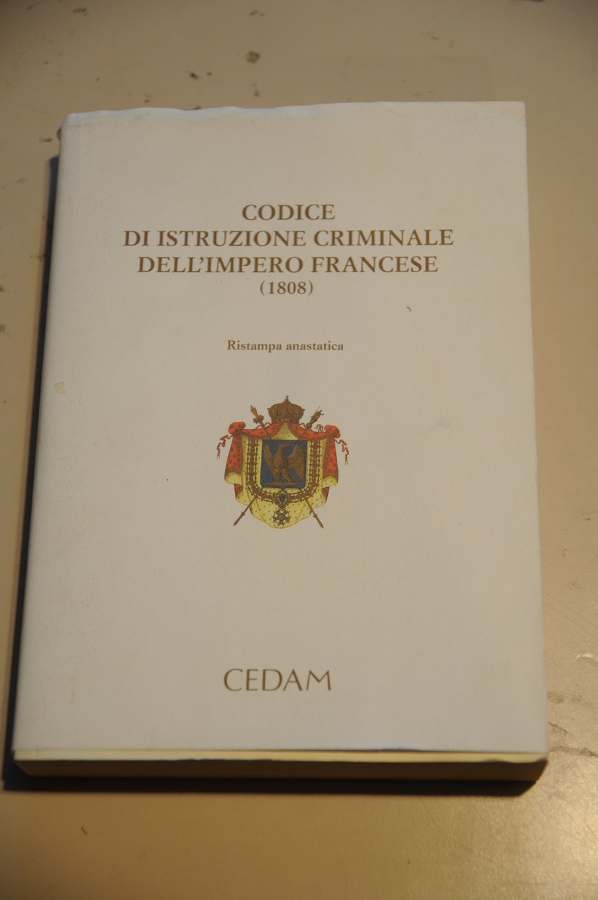 codice di istruzione criminale dell'impero francese 1808 r.a.