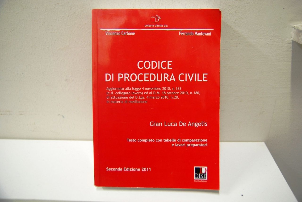 Codice di Procedura Civile, De Angelis | Immagine principale