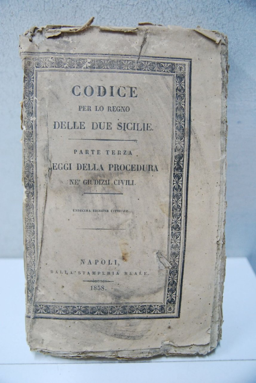codice per lo regno delle due sicilie parte terza leggi …