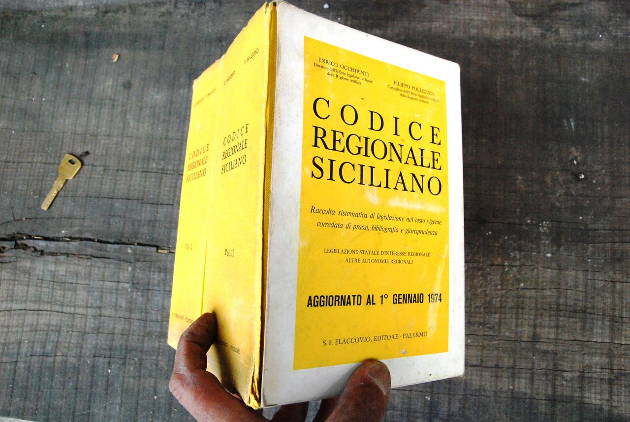 codice regionale siciliano 2 voll. opera cpl. con cofanetto | Immagine principale