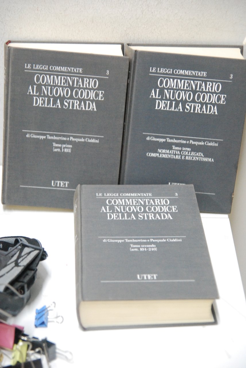 commentario al nuovo codice della strada tomo primo 1-103, secondo … | Immagine principale