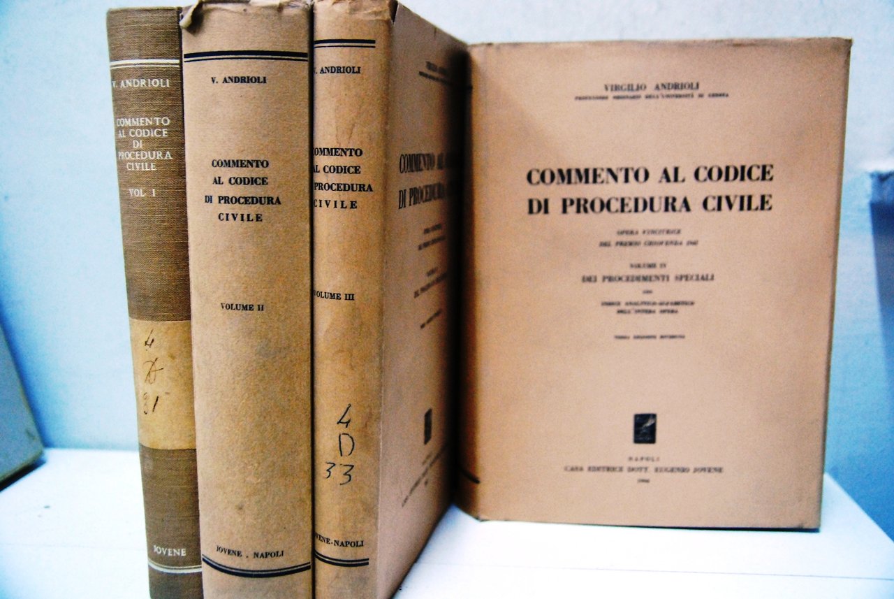 Commento al codice di procedura civile italiano ? 4 volumi … | Immagine principale