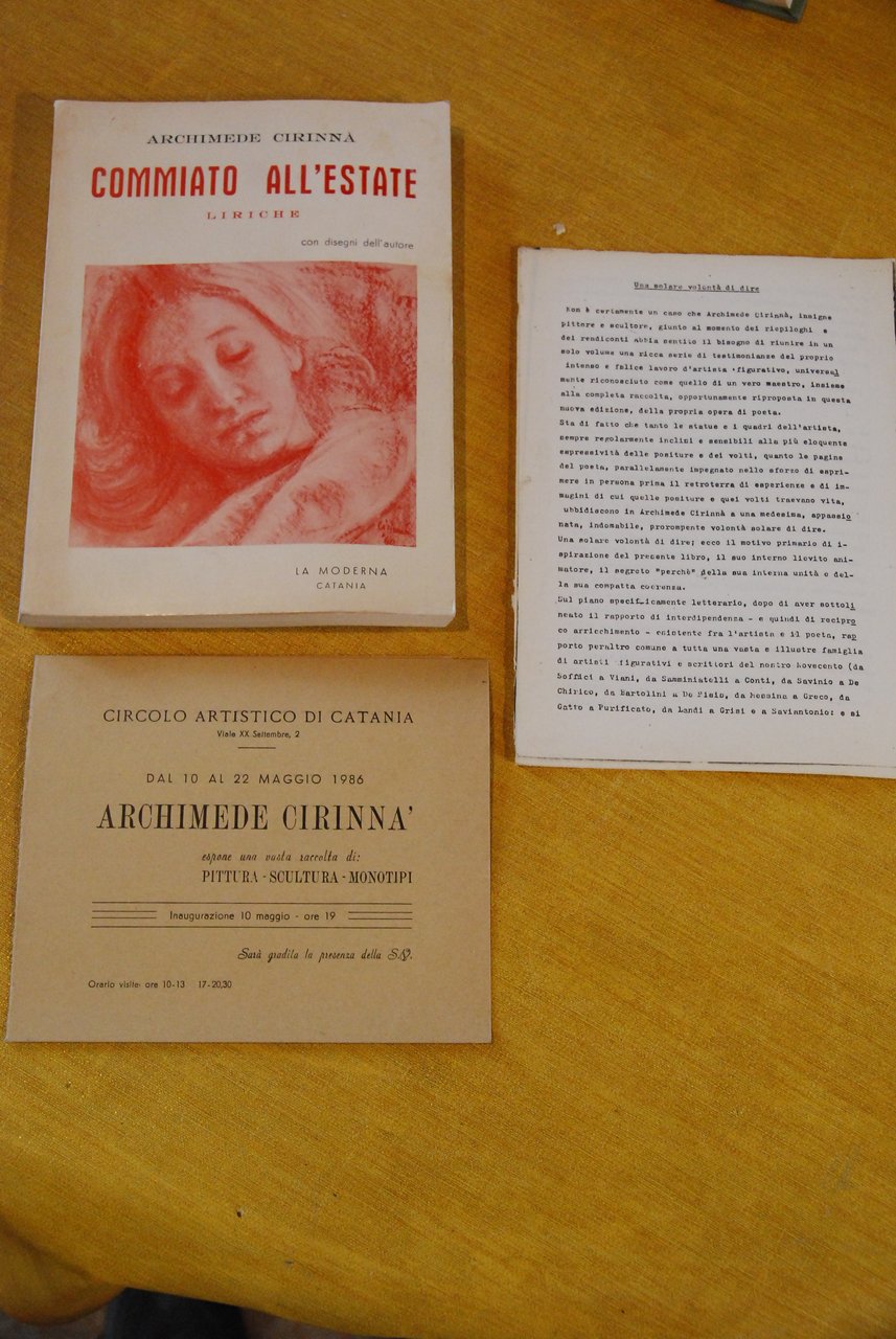 commiato all'estate NUOVO autografato con dedica