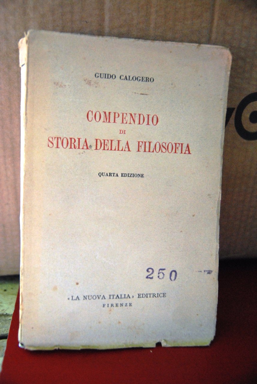 compendio di storia della filosofia