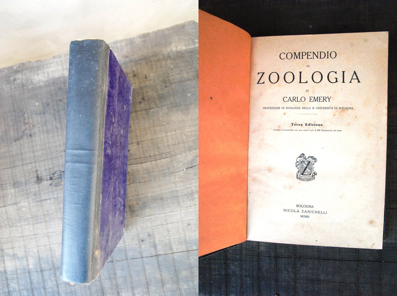 compendio di zoologia COME NUOVO