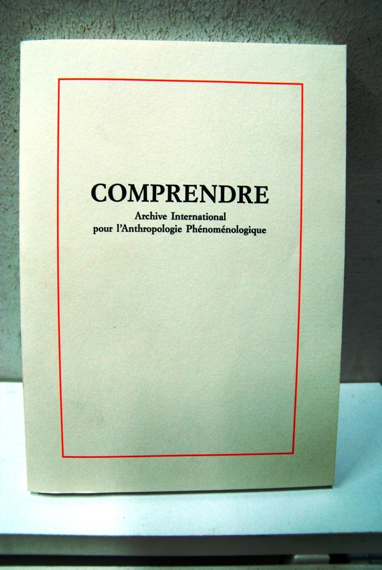 Comprende, archive international pour l'anthropologie phenomenologique n. 7 | Immagine principale