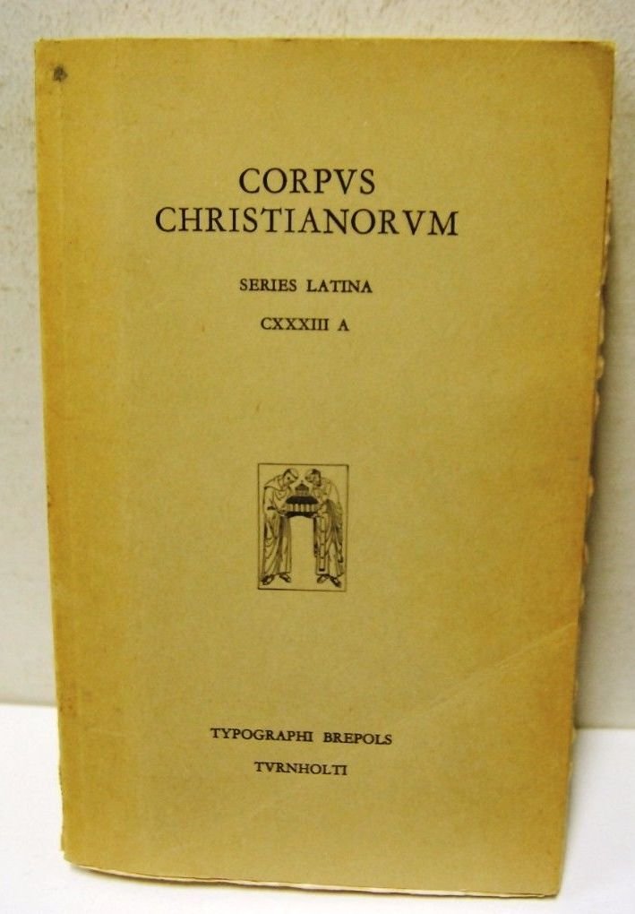 Corpus Christianorum, series latina CXXXIII A | Immagine principale