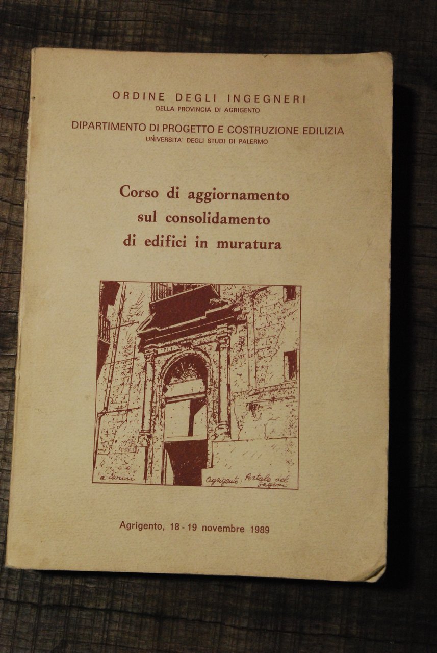 corso di aggiornamento sul consolidamento di edifici in muratura