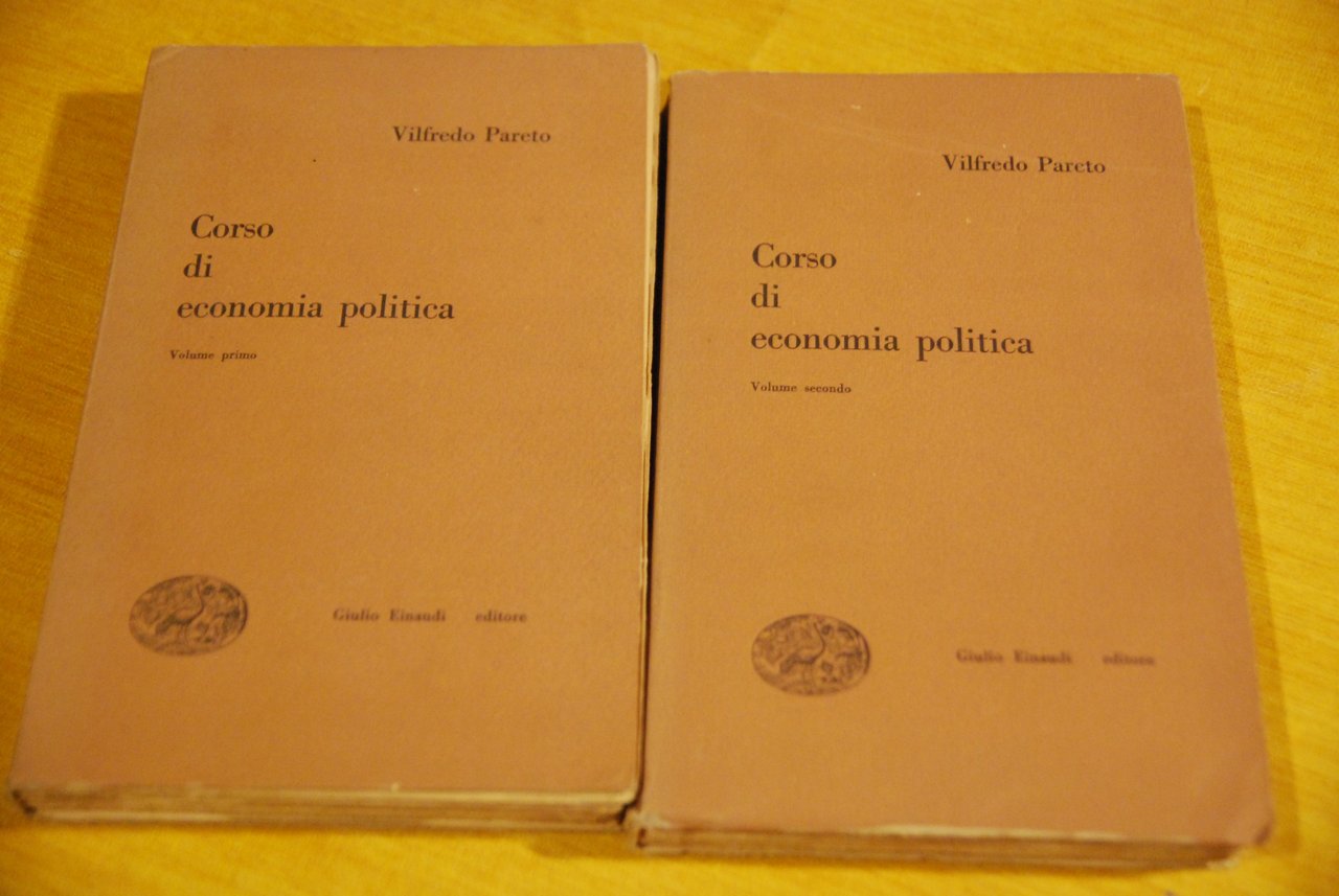 corso di economia politica 2 voll. opera cpl. ottime cdz.