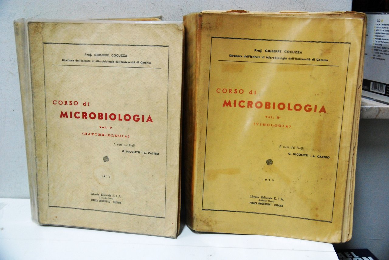 CORSO DI MICROBIOLOGIA VIROLOGIA E BATTERIOLOGIA 2 VOLL. prime edizioni, … | Immagine principale