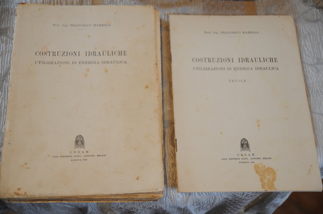costruzioni idrauliche 2 voll. con tavole