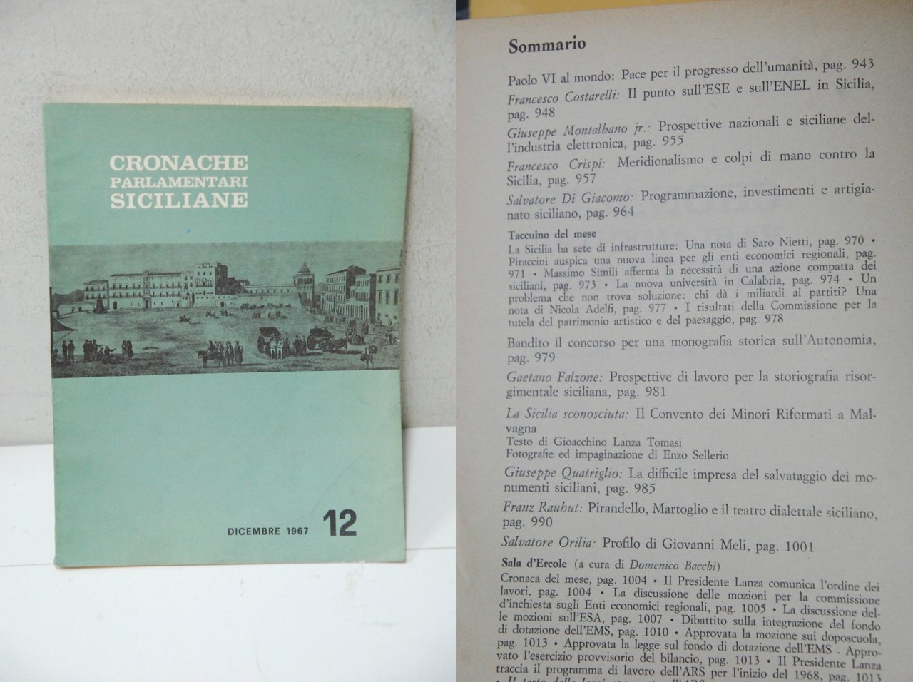 cronache parlamentari siciliane - dicembre 1967