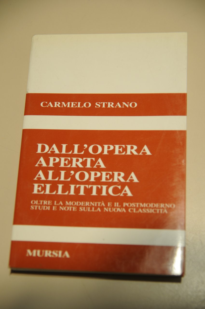 dall'opera aperta all'opera ellittica NUOVISSIMO