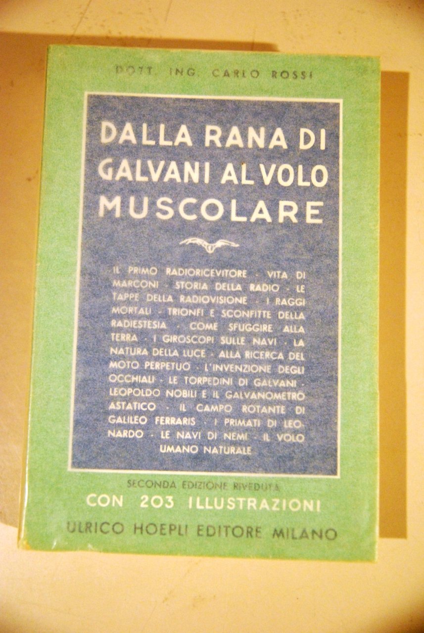 DALLA RANA DI GALVANI AL VOLO MUSCOLARE 2 ed. NUOVISSIMO