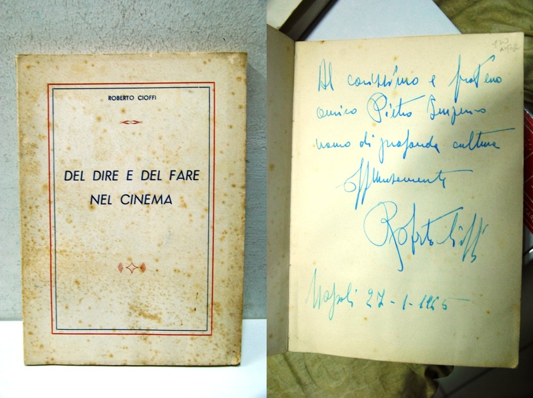 Del dire e del fare nel cinema, autografato con dedica