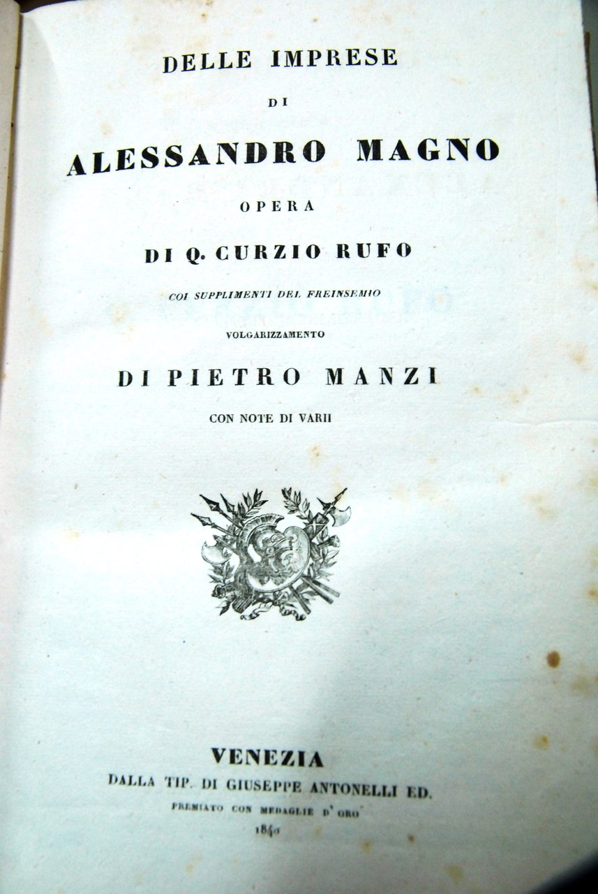 Delle imprese di alessandro magno opera di coi supplementi del …