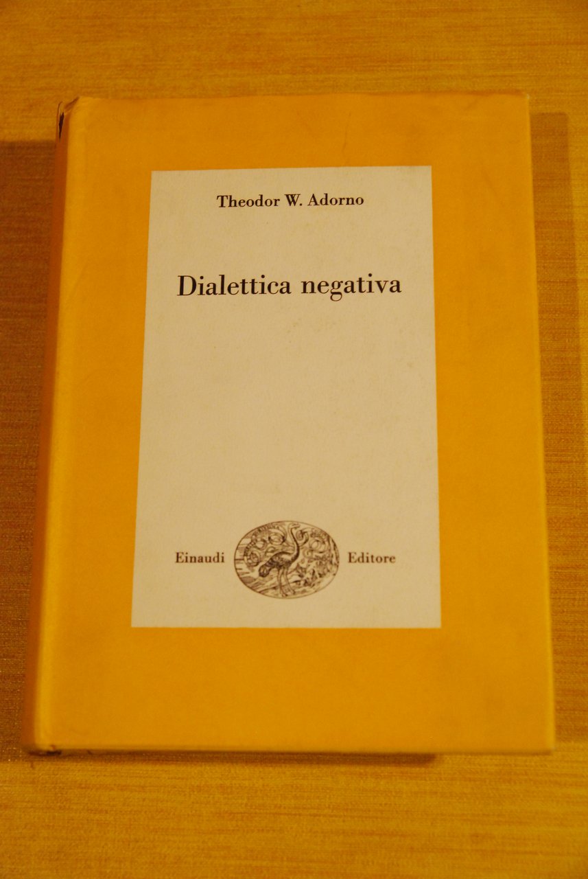 dialettica negativa NUOVO 2 ed | Immagine principale
