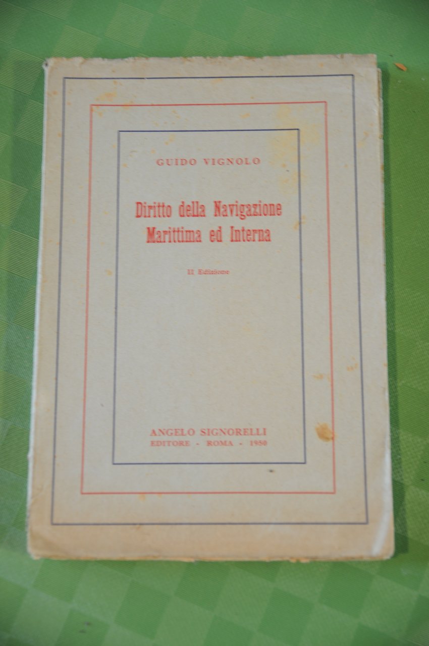 diritto della navigazione marittima ed interna