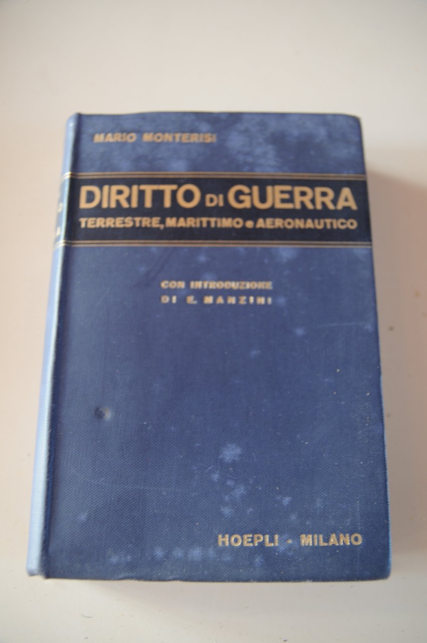 diritto di guerra terrestre marittimo e aeronautico