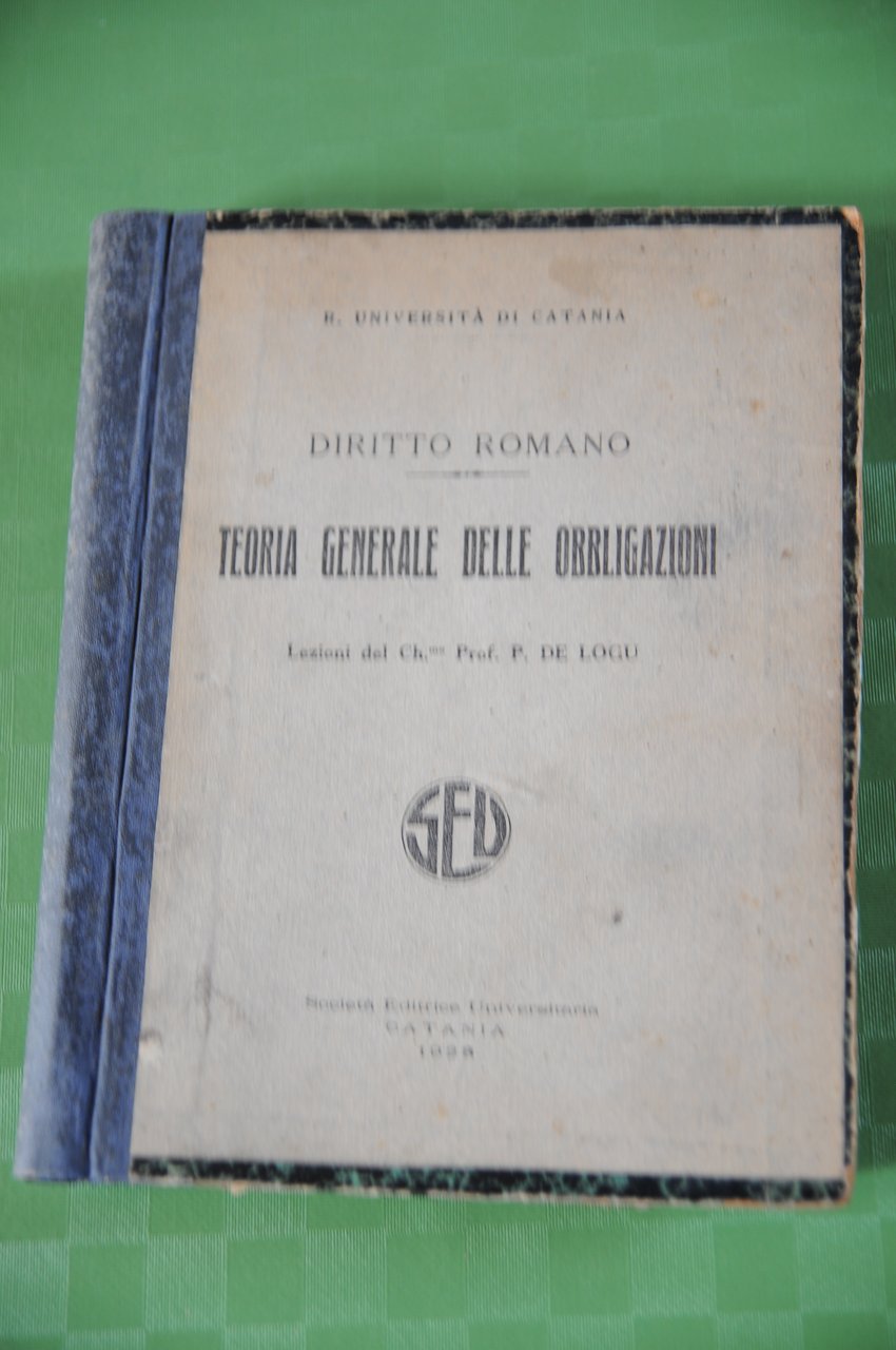 diritto romano teoria generale delle obbligazioni