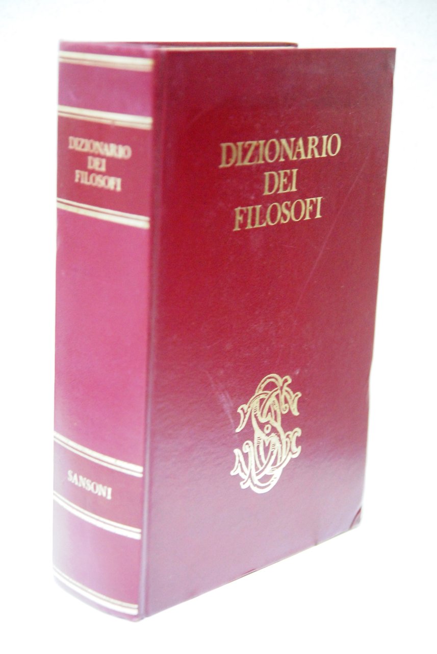 dizionario dei filosofi (leggermente ingiallito)