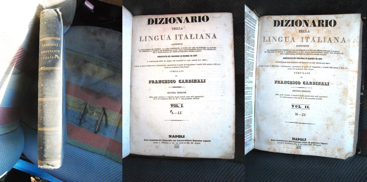dizionario della lingua italiana 2 voll. in unico tomo opera …