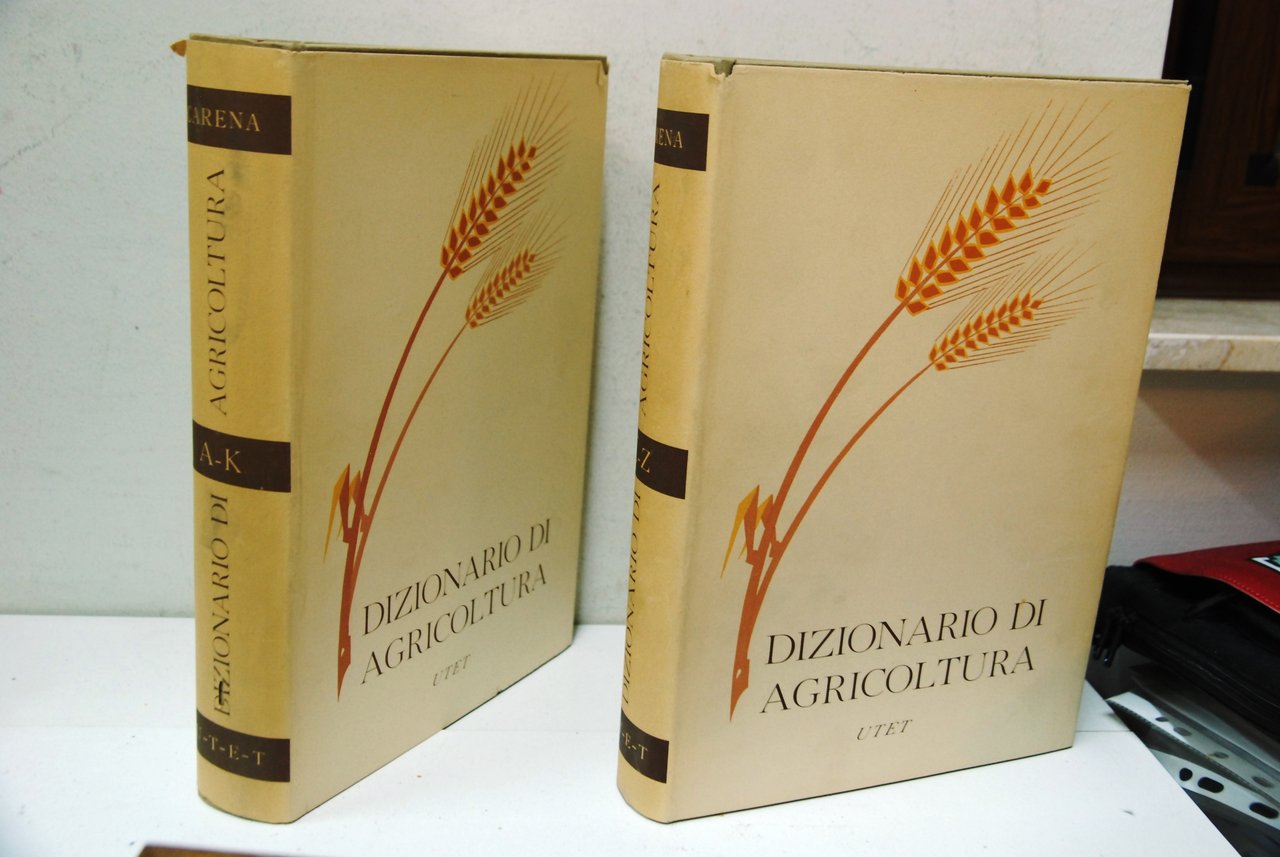 Dizionario di agricoltura in 2 volumi completi con sovracopertina originale
