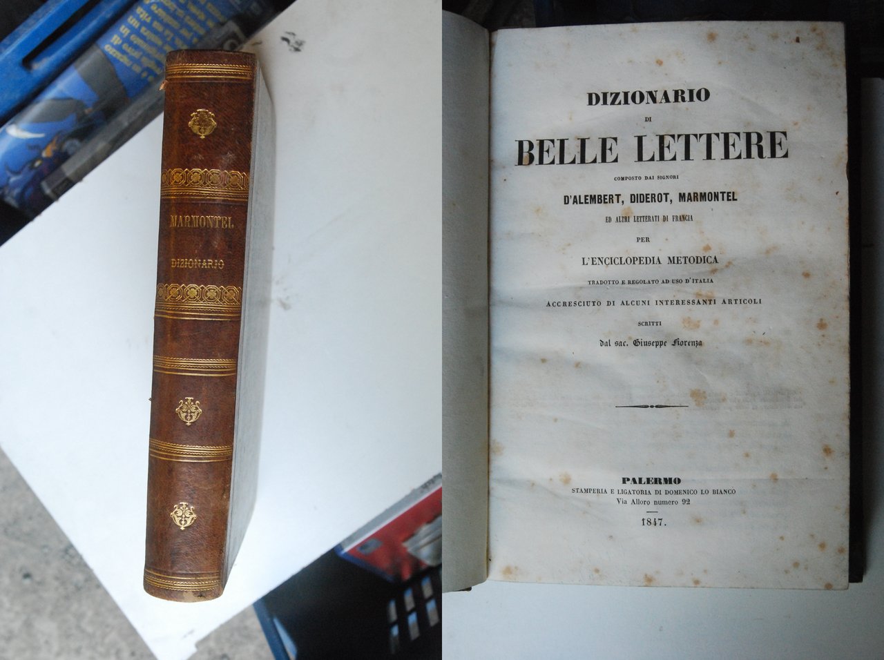 dizionario di belle lettere opera cpl.