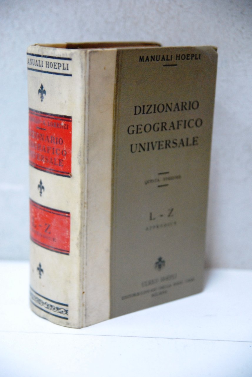 dizionario geografico universale quinta ed. L-Z nuovo
