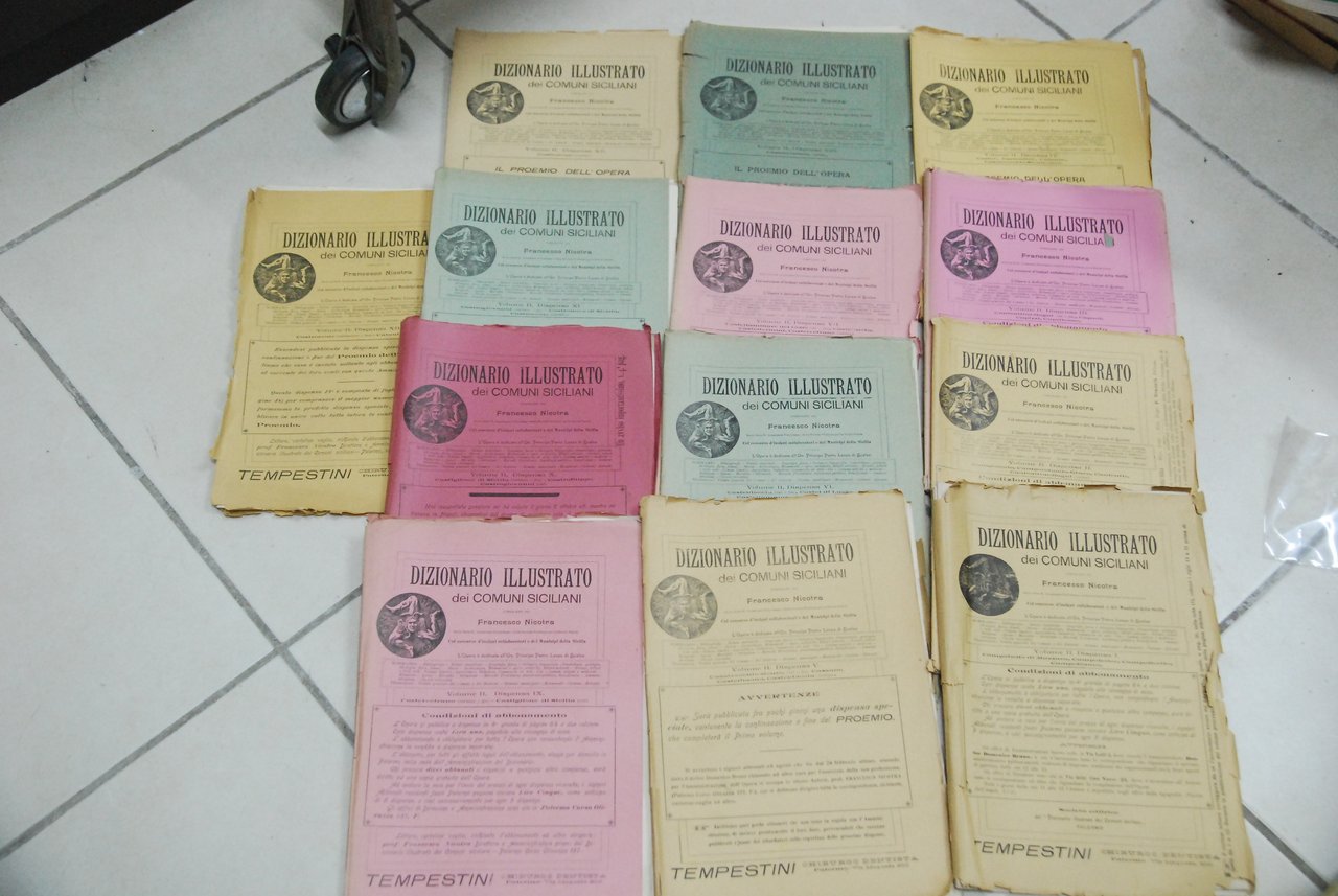 dizionario illustrato dei comuni siciliani 13 dispense uscite
