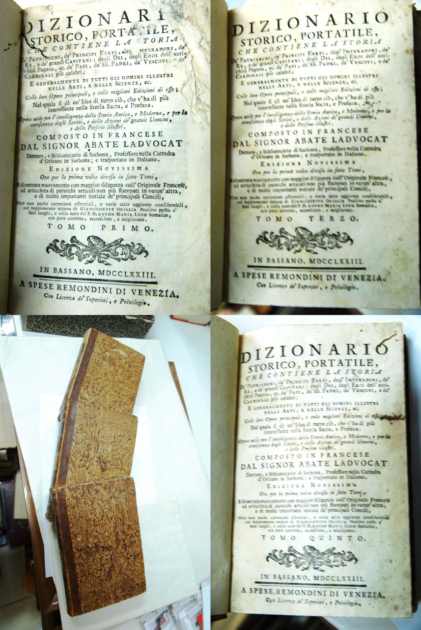 Dizionario storico portatile che contiene la storia de' patriarchi de …