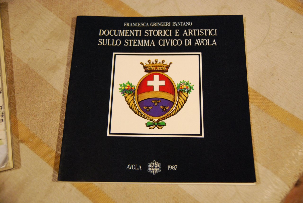 documenti storici e artistici sullo stemma civico di avola NUOVISSIMO