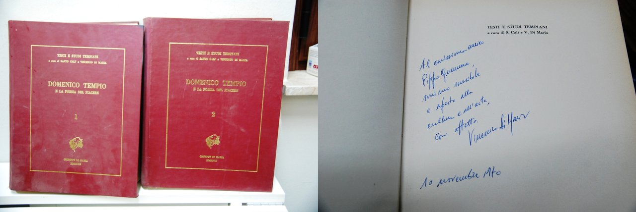 Domenico Tempio e la poesia del piacere in 2 volumi …