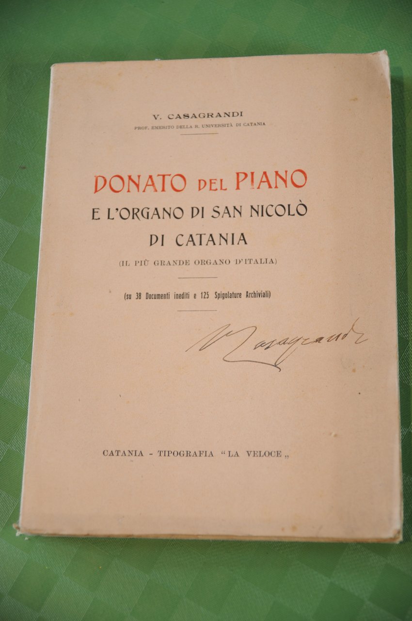 donato del piano e l'organo di san nicolò nicolo' di …