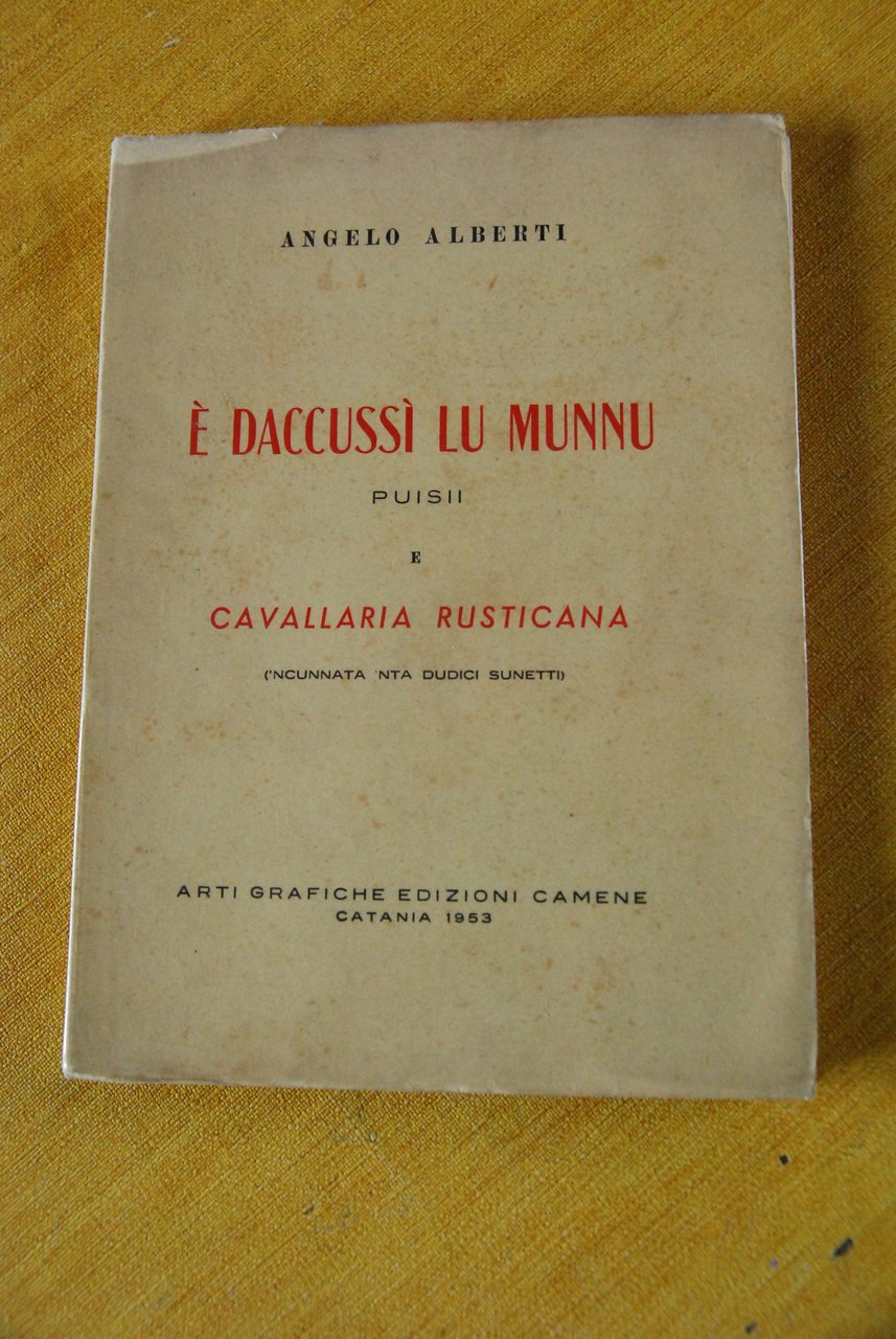 e' è daccussi lu munnu 1953 autografato dall'autore con dedica …