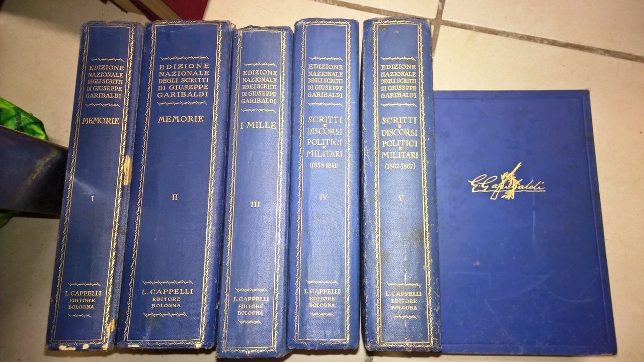 Edizione nazionale degli scritti di giuseppe garibaldi -- 6 vol. …