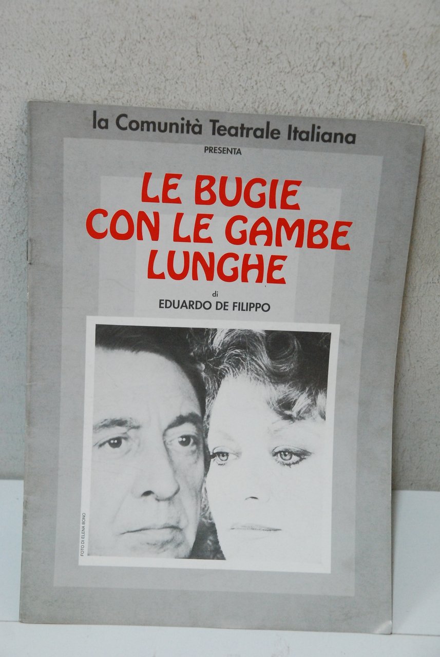 eduardo de filippo le bugie con le gambe lunghe brochure …