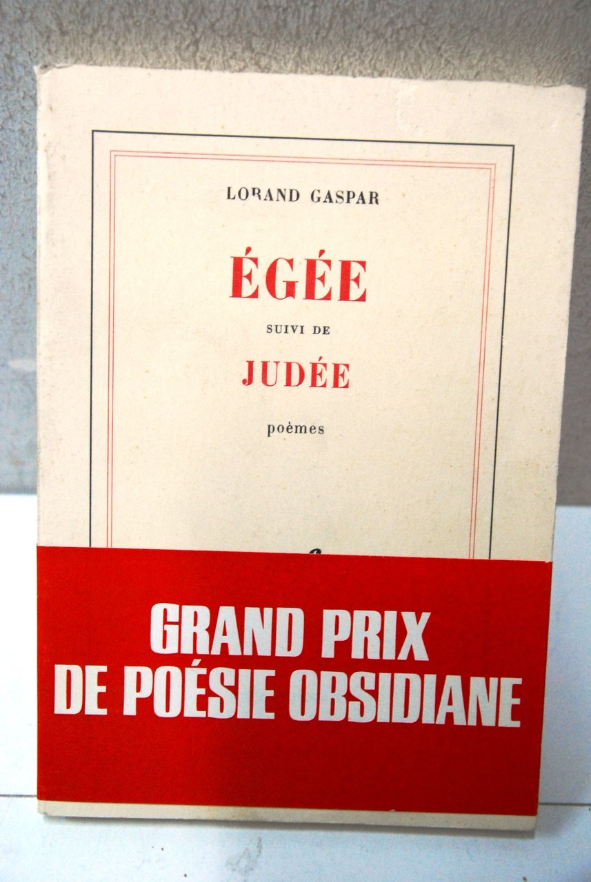 egee suivi de judee poemes NUOVO | Immagine principale