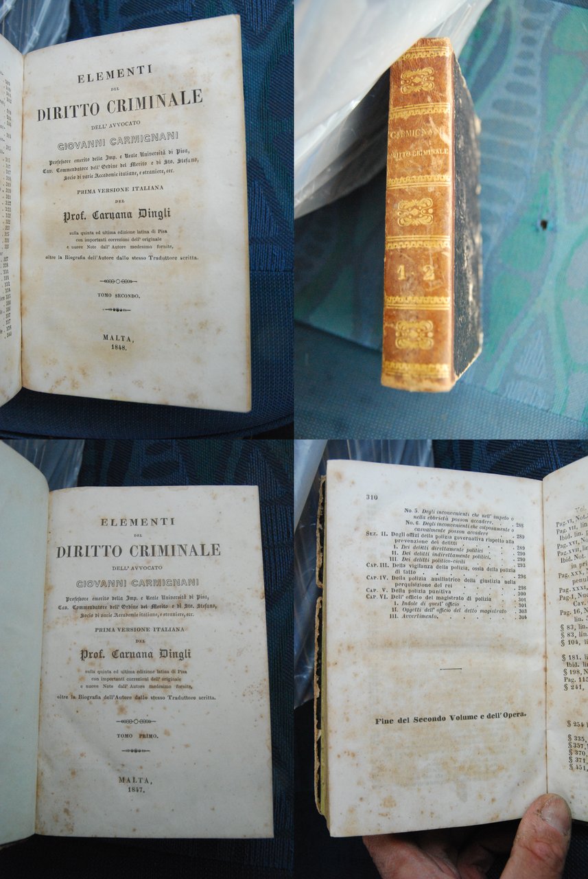elementi del diritto criminale prima vers. ital. 2 voll. in …