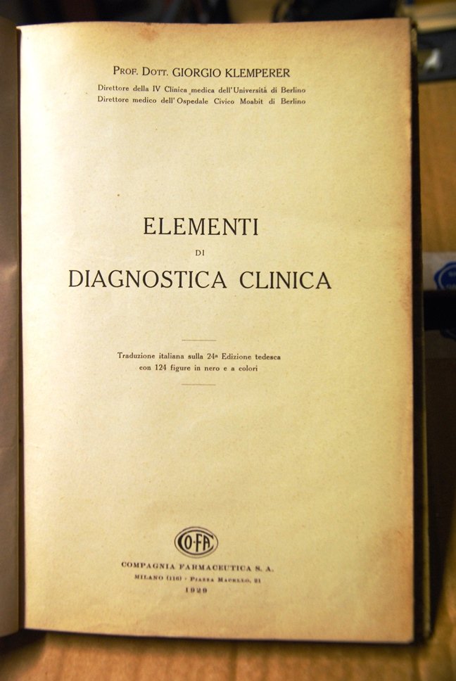 Elementi di Diagnostica Clinica